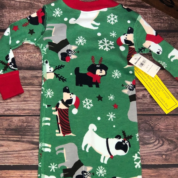 Hanna Anderson Baby Holiday Dog Print One-Piece Zip Sleeper US 6-12 Mos … - Picture 14 of 15